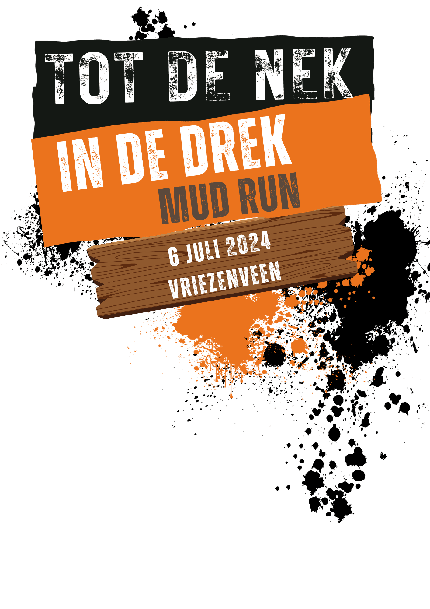 Registration Mud run 2024 Tot De Nek In De Drek Mudrun